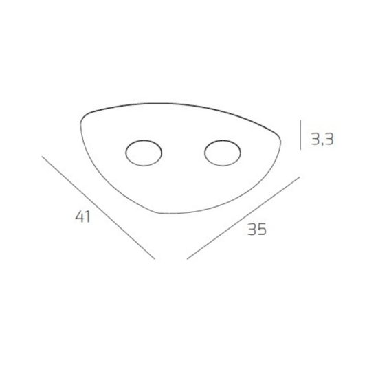 Plafoniera da soffitto moderna grigio toplight shape