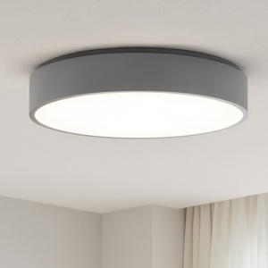 Plafoniera led 42w 3000k moderna cerchio grigio