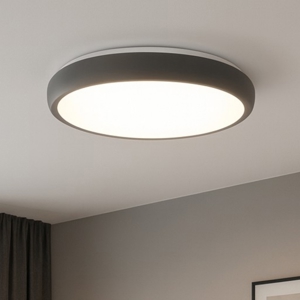 Plafoniera led 50w 3000k antracite rotonda moderna