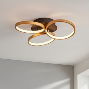 Visualizza i dettagli per Plafoniera cerchi design moderna nero oro dimmerabile 28w 3000k Plafoniera cerchi design moderna nero oro dimmerabile 28w 3000k