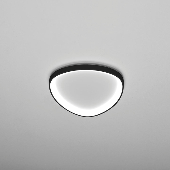 Vivida lifering plafoniera led nera 38w dimmerabile 3000k 4000k