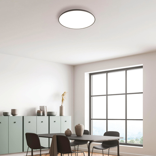 Plafoniera bronzo vivida pinco rotonda da cucina 50w 3000k 4000k dimmerabile