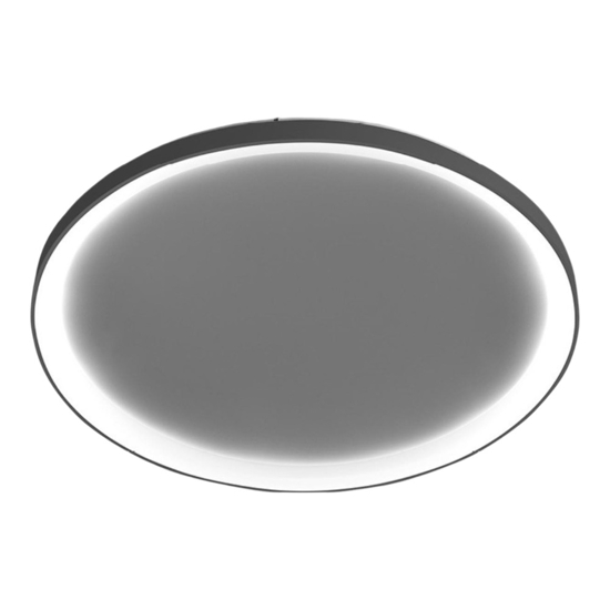 Plafoniera led 80w 3000k 4000k bronzo ovale vivida lifering