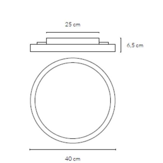 Plafoniera rotonda nera da cucina led 36w 3000k 4000k vivida atena