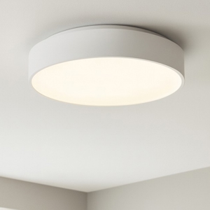 Ideal lux ziggy pl d045 plafoniera led 30w 3000k anello bianco moderna