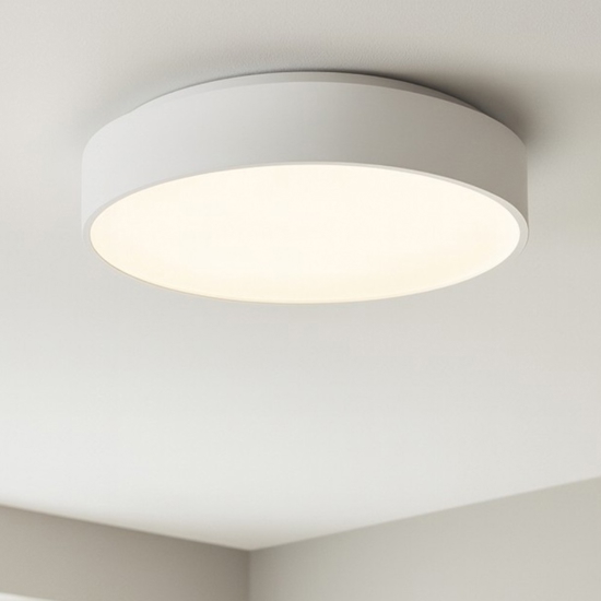 Ideal lux ziggy pl d045 plafoniera led 30w 3000k anello bianco moderna