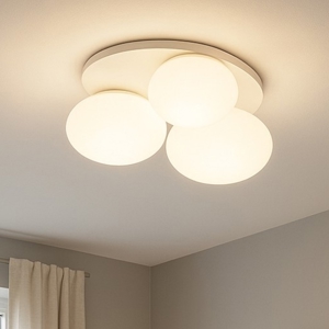 Ninfea pl3 ideal lux plafoniera bianca sfere vetro
