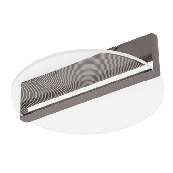 Plafoniera 29w 3000k moderna caffe dimmerabile per cucina