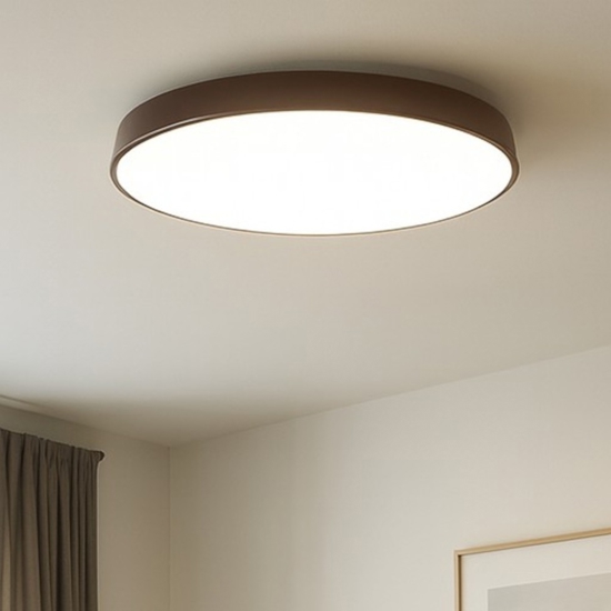 Isyluce plafoniera led 3000k 4000k marrone dimmerabile