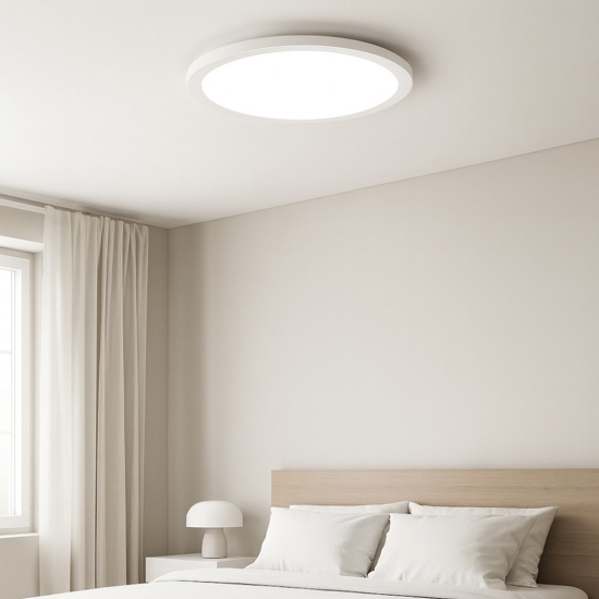 Fly slim pl d35 ideal lux plafoniera per cucina led 4000k