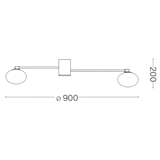 Ideal lux hermes pl5 d60 plafoniera 5 luci ottone per salotto