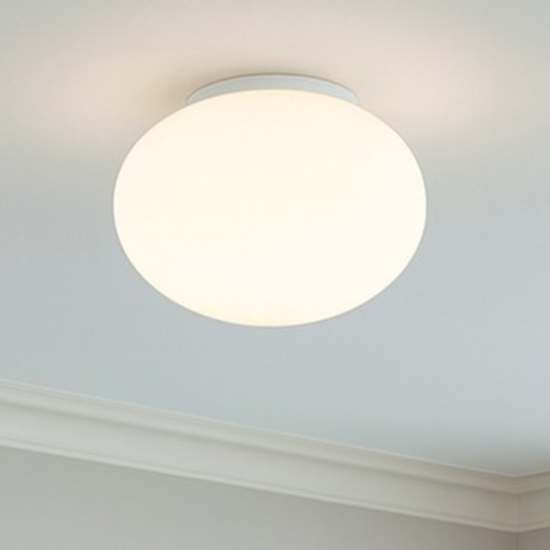 Ideal lux cotton pl1 d40 plafoniera sfera vetro 40cm bianca