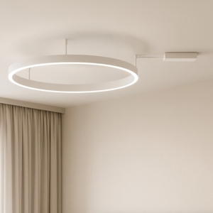 Plafoniera cerchio 100cm bianco led 60w 3000k dimmerabile