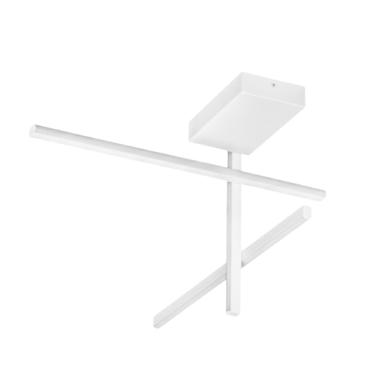 Plafoniera moderna bianca led 3200k da soggiono
