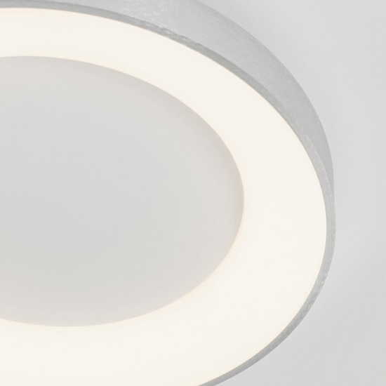 Plafoniera cerchio grigio 60cm rotonda led 3000k dimmerabile moderna