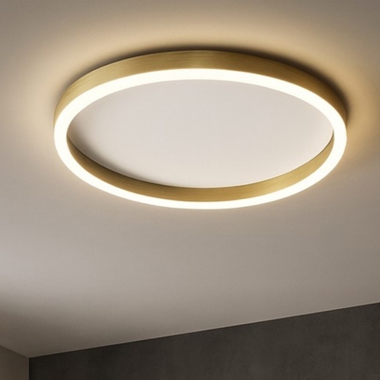 Gea luce aela p-m oro plafoniera led 60w 3000k 4000k