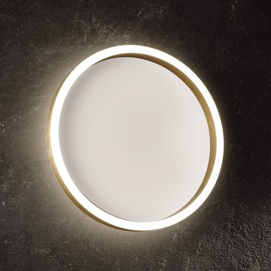 Gea luce aela p-m oro plafoniera led 60w 3000k 4000k