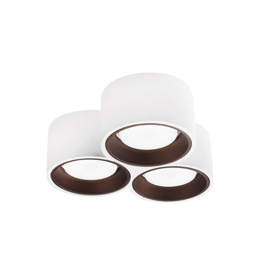 Sforzin nasso plafoniera di gesso moderna 3 luci bronzo
