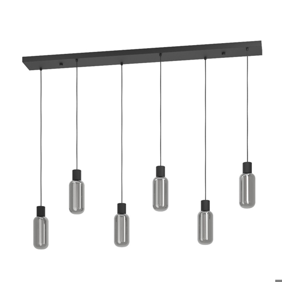 Maione eglo lampadario cucina minimal con 6 luci pendenti