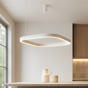 Criseide sp1 q gea luce lampadario moderno led 60w 3000k quadrato