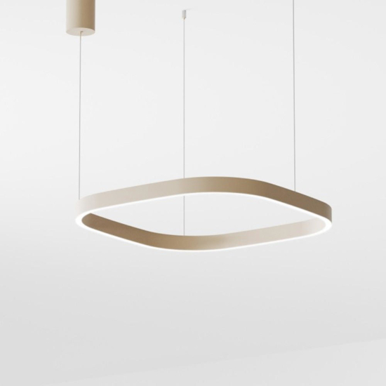 Criseide gea luce lampadario moderno sabbia led 60w 3000k quadrato
