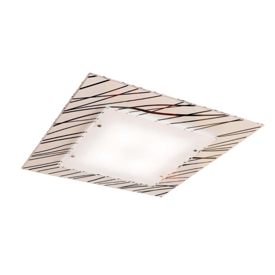 Toplight illuminazione scraps plafoniera moderna quadrata