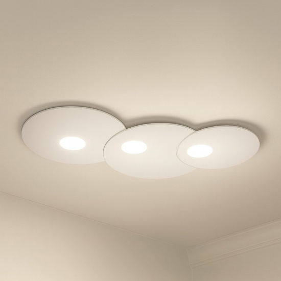 Plafoniera design bianca da cucina moderna toplight cloud