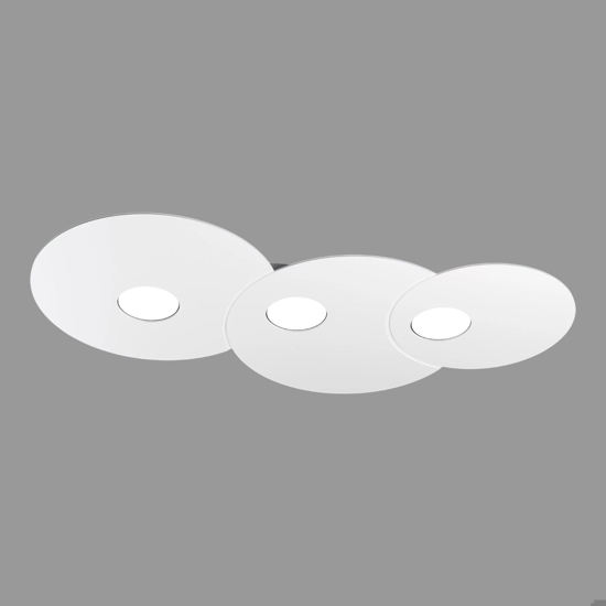 Plafoniera design bianca da cucina moderna toplight cloud