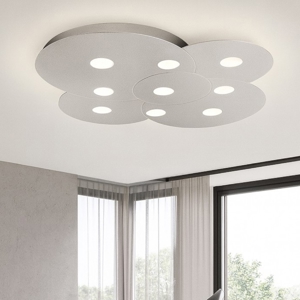 Toplight cloud plafoniera design moderna grigio