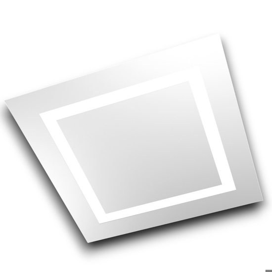 Top light carpet bianco plafoniera design quadrato