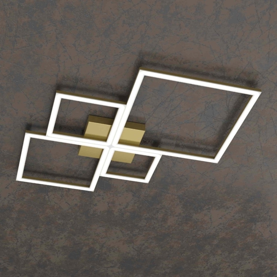 Plafoniera led 4000k quadrata toplight four squares