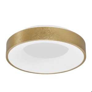 Plafoniera cerchio led 30w oro 38cm dimmerabile 3000k moderna rotonda