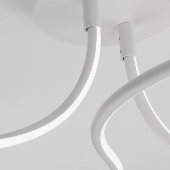 Plafoniera design per camera da letto moderna bianca led 3000k
