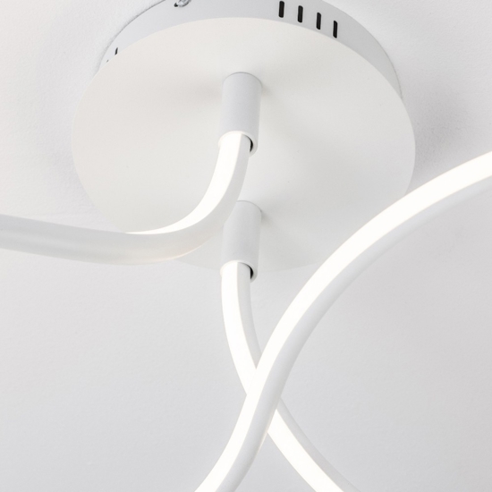 Plafoniera design per camera da letto moderna bianca led 3000k