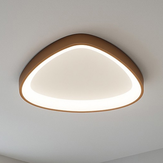 Vivida lifering-p plafoniera bronzo led 38w 3000k 4000k dimmerabile moderna