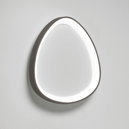 Vivida lifering-p plafoniera bronzo led 38w 3000k 4000k dimmerabile moderna