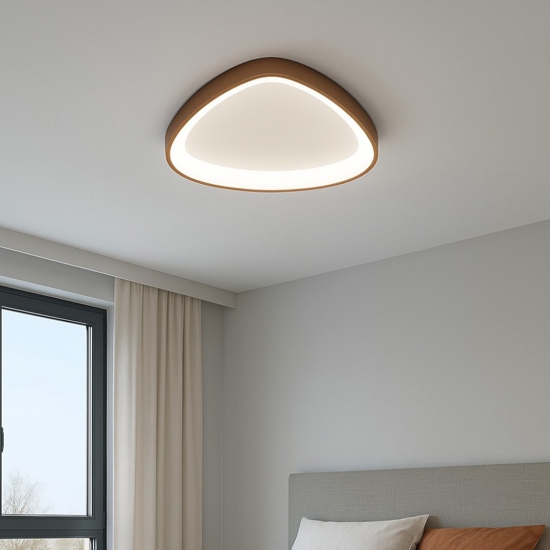 Vivida lifering-p plafoniera bronzo led 38w 3000k 4000k dimmerabile moderna