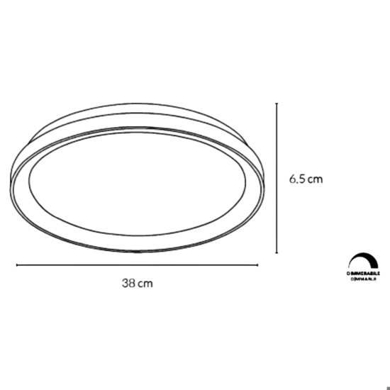 Vivida lifering sabbia plafoniera da cucina ovale moderna led 48w 3000k 4000k dimmerabile