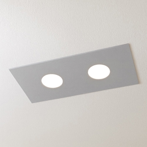 Plafoniera cucina moderna rettangolare grigio