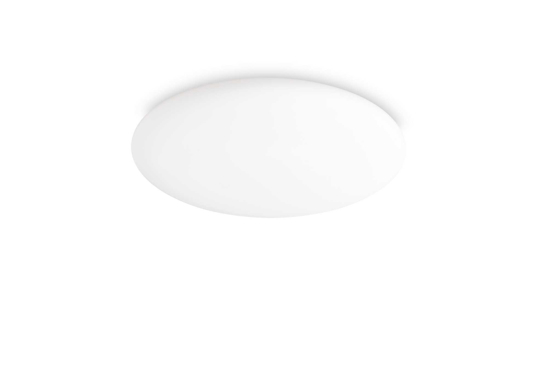 Level pl d40 ideal lux plafoniera a led 22w 3000k ovale 40cm vetro bianco