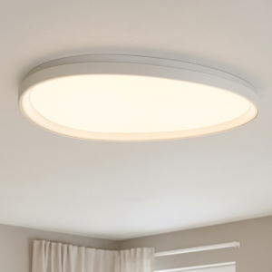 Gemini pl d081 grande plafoniera a led ideal lux bianca 41w 3000k moderna