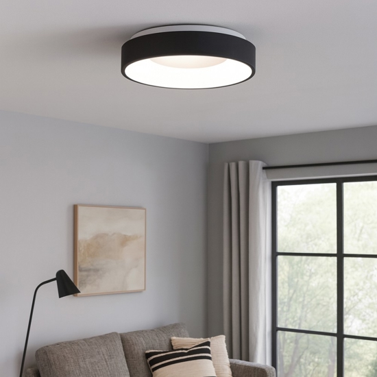 Plafoniera da cucina tonda moderna led 30w dimmerabile 3000k