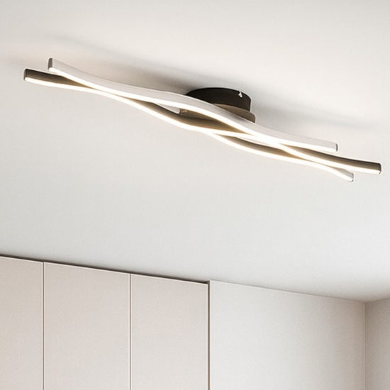 Plafoniera moderna ondulata led da 2300k a 4000k dimmerabile