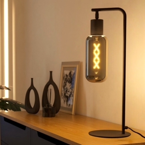 Maione eglo lampada da tavolo moderna con paralume in vetro