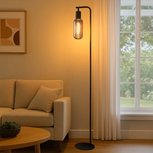 Maione eglo lampada da terra design minimal colore nero