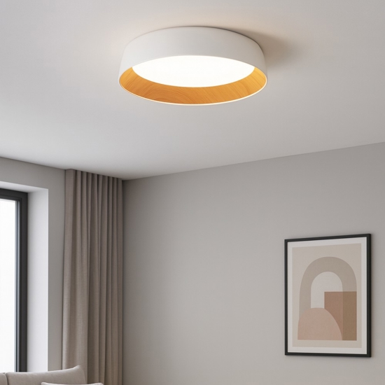 Plafoniera led 50w 3000k per cucina bianco effetto legno