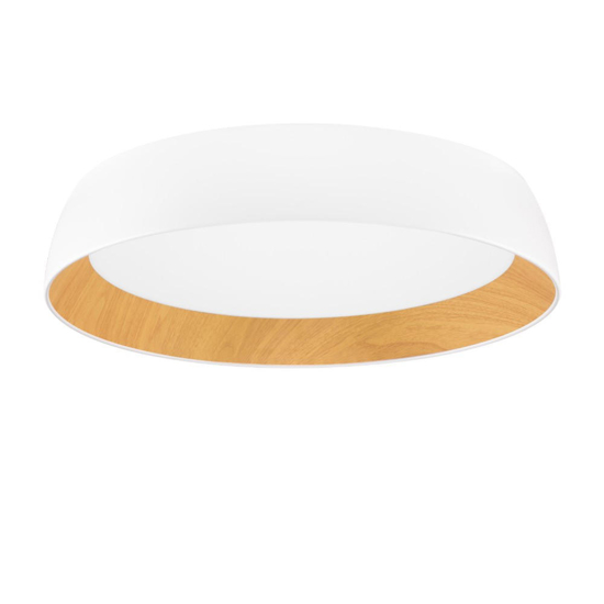 Plafoniera led 50w 3000k per cucina bianco effetto legno