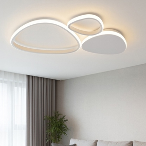 Plafoniera moderna bianca led 3200k per camera da letto