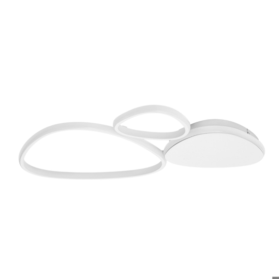 Plafoniera moderna bianca led 3200k per camera da letto