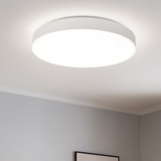 Plafoniera cerchio bianco 60cm rotonda led 50w 3000k dimmerabile